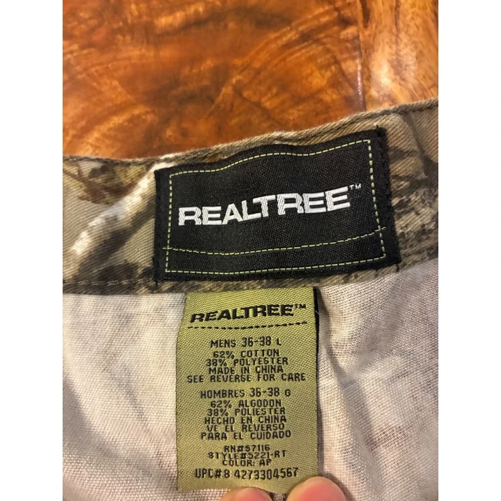 Realtree AP Camo Cargo Pants Mens 36-38 L Gorpcore Streetwear Utility Trousers